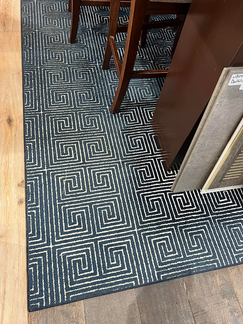 Geometric pattern carpeting closeup Geometric pattern carpeting closeup