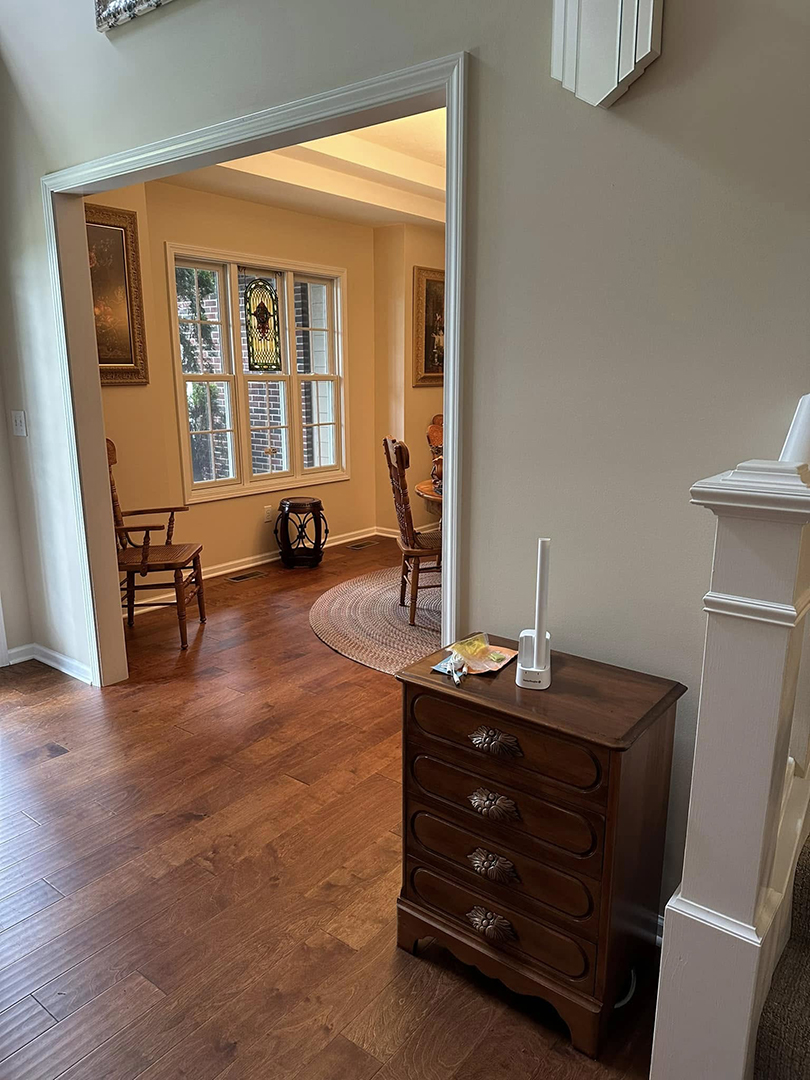 hardwood flooring in a Okemos living room
